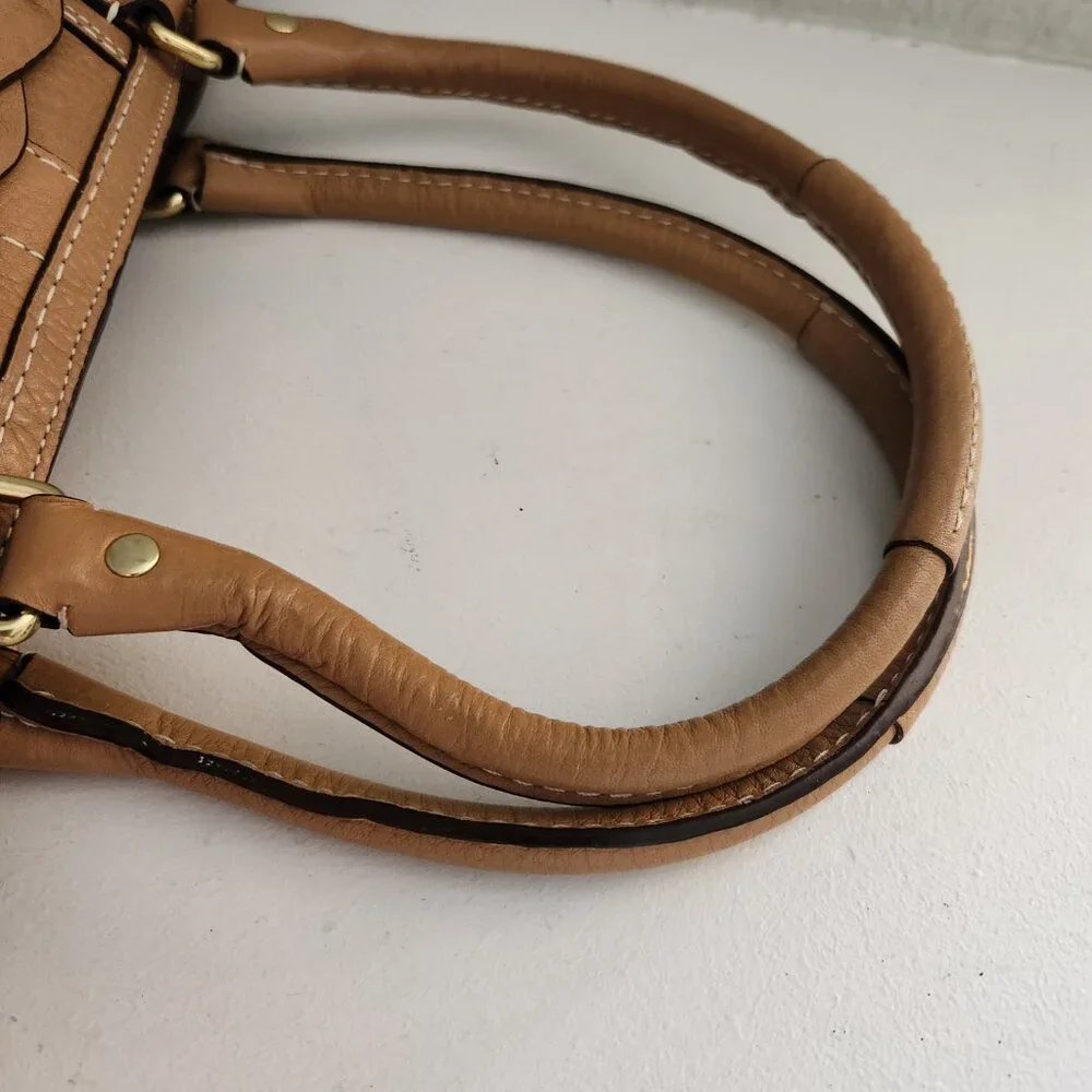 Euc Vintage Coach Hampton Leather Handbag Tote Bag Satchel
